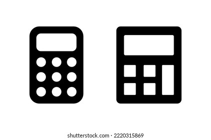 Calculator icon vector for web and mobile app. Accounting calculator sign and symbol.