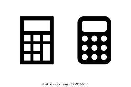 Calculator icon vector for web and mobile app. Accounting calculator sign and symbol.