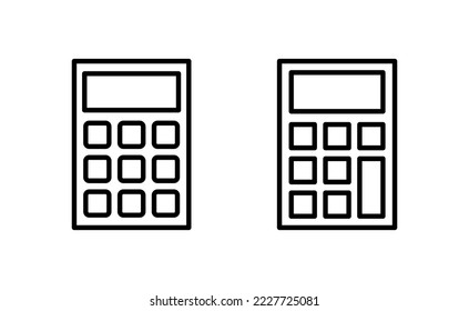 Calculator icon vector for web and mobile app. Accounting calculator sign and symbol.