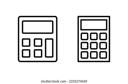 Calculator icon vector for web and mobile app. Accounting calculator sign and symbol.