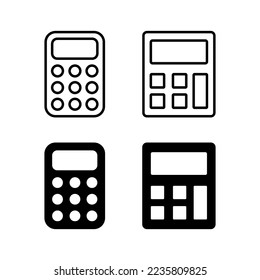 Calculator icon vector for web and mobile app. Accounting calculator sign and symbol.