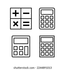 Calculator icon vector for web and mobile app. Accounting calculator sign and symbol.