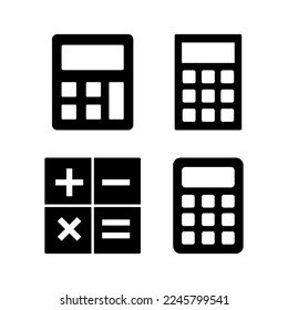 Calculator icon vector for web and mobile app. Accounting calculator sign and symbol.