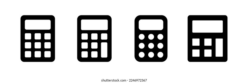 Calculator icon vector for web and mobile app. Accounting calculator sign and symbol.