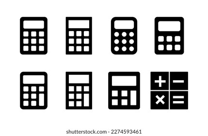 Calculator icon vector for web and mobile app. Accounting calculator sign and symbol.