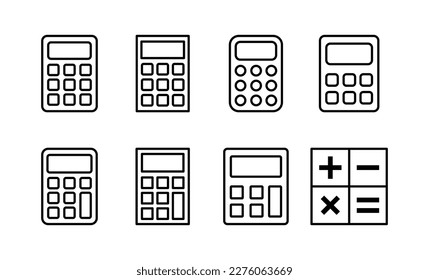 Calculator icon vector for web and mobile app. Accounting calculator sign and symbol.