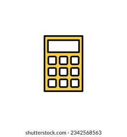 Vector de iconos de la calculadora para aplicaciones web y móviles. Signo y símbolo de la calculadora de contabilidad.