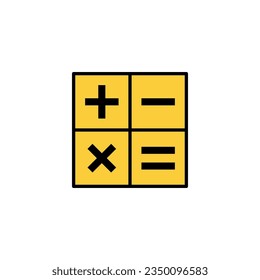 Calculator icon vector for web and mobile app. Accounting calculator sign and symbol.
