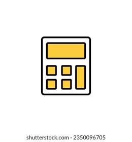 Calculator icon vector for web and mobile app. Accounting calculator sign and symbol.
