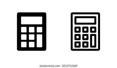vetor de ícones da calculadora para o site