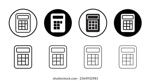 Calculator icon web design in vector