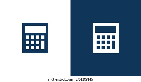 Calculator icon for web and mobile