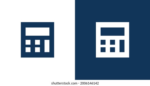 Calculator icon for web and mobile