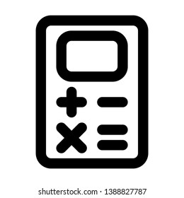Calculator icon for web mobile app and presentation