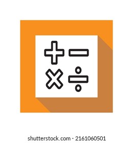 calculator icon, web icon, technology icons. vector illustration.
