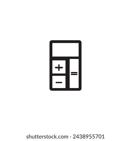 calculator icon white background .eps