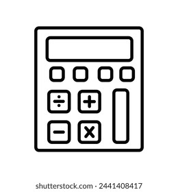 Rechner-Symbol mit weißem Hintergrund Vektor Stock Illustration
