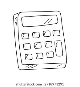 ícone de calculadora com fundo branco vetor ilustração stock
