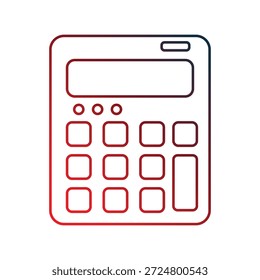 ícone de calculadora com fundo branco vetor ilustração stock

