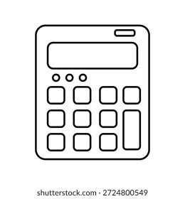 ícone de calculadora com fundo branco vetor ilustração stock
