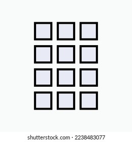 Calculator Icon within Line Art Style.