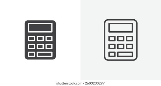 Calculator icons design. vector icons for ui designs