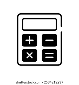 Calculator icons set five different style vector stock illustration