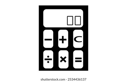 Calculator icons set on white background. Calculator vector icon . Vector Illustration.