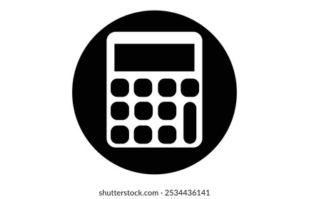 Calculator icons set on white background. Calculator vector icon . Vector Illustration.