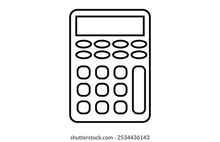 Calculator icons set on white background. Calculator vector icon . Vector Illustration.