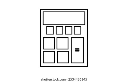 Calculator icons set on white background. Calculator vector icon . Vector Illustration.