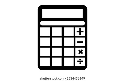 Calculator icons set on white background. Calculator vector icon . Vector Illustration.