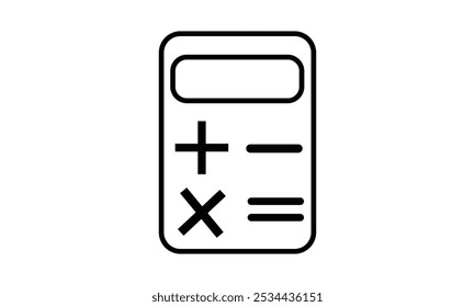 Calculator icons set on white background. Calculator vector icon . Vector Illustration.