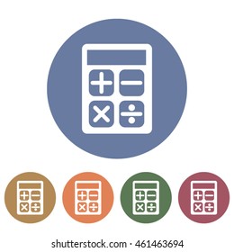 Calculator icons set.Vector illustration

