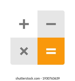 Calculator icons simple vector flat illustration