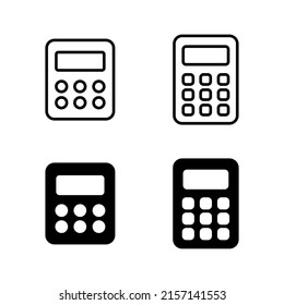 Calculator icons vector. Accounting calculator sign and symbol.