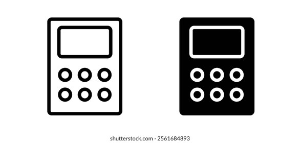 Calculator icons for web ui designs