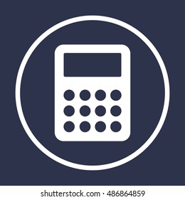 Calculator icon,vector. Flat design.  