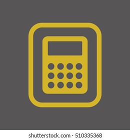 Calculator icon,vector. Flat design.  