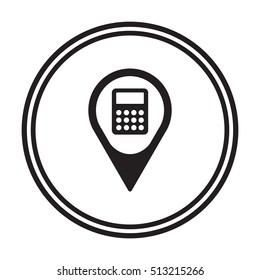 Calculator icon,vector. Flat design.  