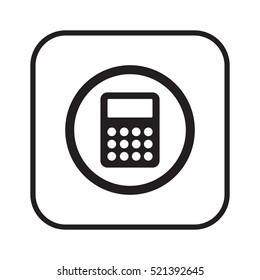 Calculator icon,vector. Flat design.  