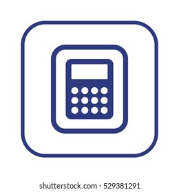 Calculator icon,vector. Flat design.  