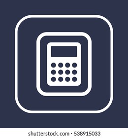 Calculator icon,vector. Flat design.  