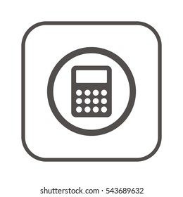 Calculator icon,vector. Flat design.  