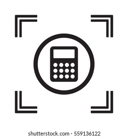 Calculator icon,vector. Flat design.  