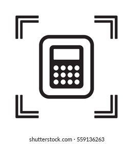 Calculator icon,vector. Flat design.  
