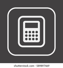 Calculator icon,vector. Flat design.  