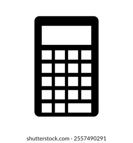 Calculator illustrated on white background