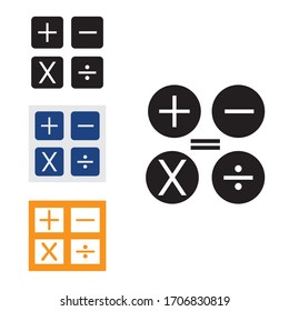 calculator illustration icon logo vector