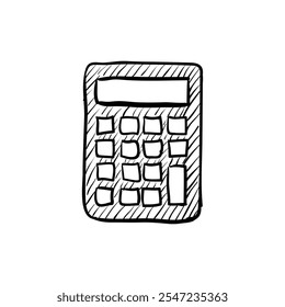 Calculator Illustration Representing Math, Finance, and Calculation